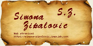 Simona Zipalović vizit kartica